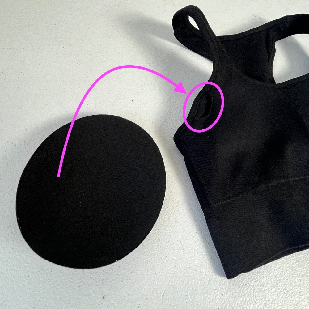 H&M Ribbed Racerback Bra in Black Size Small - Picture 12 of 12
